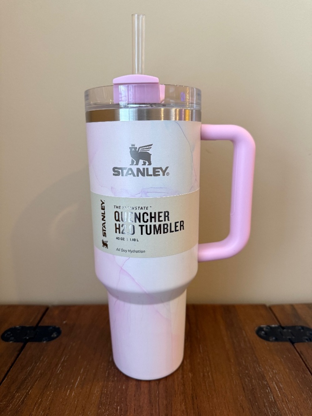 New Stanley 40 ounce H2O Tumbler in Water Color Tulle